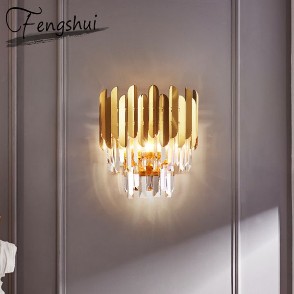 nordic luxury copper crystal led wall lamps decorative sconces bedroom light fixture bedside living room l aisle wall lights
nordic luxury copper crystal led wall lamps decorative sconces bedroom light fixture bedside living room l aisle wall lights