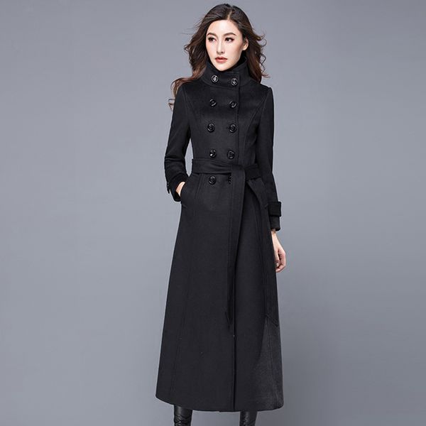 s-3xl cashmere women outwear fashion ladies jackets long slim clothing double breasted women coat with belt jacket e17, Black
s-3xl cashmere women outwear fashion ladies jackets long slim clothing double breasted women coat with belt jacket e17, Black