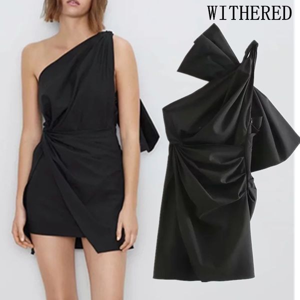 withered england eelegant single shoulder bow black dress women vestidos de fiesta de noche vestidos party dress women blazers, White;black
withered england eelegant single shoulder bow black dress women vestidos de fiesta de noche vestidos party dress women blazers, White;black