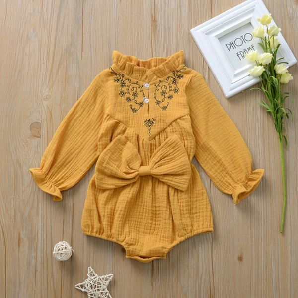 autumn winter baby girls long sleeve rompers bow embroidered solid color cute one-pieces jumpsuit triangle rompers for baby, Blue
autumn winter baby girls long sleeve rompers bow embroidered solid color cute one-pieces jumpsuit triangle rompers for baby, Blue
