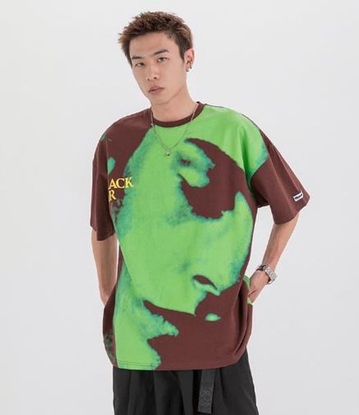 2020summer new tide men tshirt american full face print loose men short sleeved t-shirt street hip hop tees, White;black
2020summer new tide men tshirt american full face print loose men short sleeved t-shirt street hip hop tees, White;black