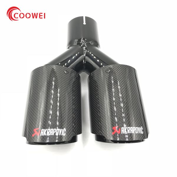 universal ak glossy carbon fiber + 304 stainless steel dual tail tip exhaust pipe black end tail tip
universal ak glossy carbon fiber + 304 stainless steel dual tail tip exhaust pipe black end tail tip