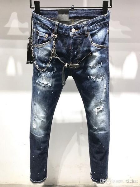 топы мужские рваные проблемные узкие джинсы модельер slim fit омывается motocycle джинсовые брюки краска hip обшитую панелями hop байкер брю, Blue
топы мужские рваные проблемные узкие джинсы модельер slim fit омывается motocycle джинсовые брюки краска hip обшитую панелями hop байкер брю, Blue