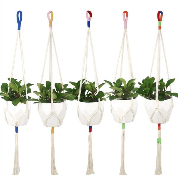 macrame plant hanger indoor outdoor hanging planter pot basket holder color jute rope flowerpot garden home decoration
macrame plant hanger indoor outdoor hanging planter pot basket holder color jute rope flowerpot garden home decoration