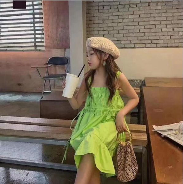 2020 korean style girls vest dress fashion cotton summer girls dresses 4-9 years f267, Red;yellow
2020 korean style girls vest dress fashion cotton summer girls dresses 4-9 years f267, Red;yellow