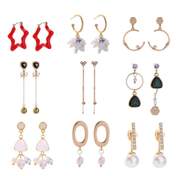 gold earrings collection pearl jewelry charm pendant earrings women fashion new accessory special price, Silver
gold earrings collection pearl jewelry charm pendant earrings women fashion new accessory special price, Silver