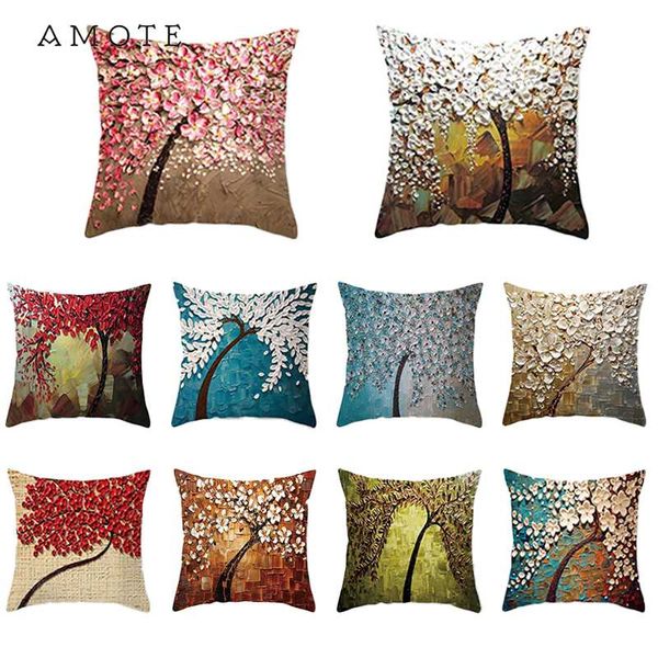 45*45cm oil painted tree pattern pillowcase sofa car cushion cover pillowslip polyester peachskin pillow waist cover pillow case
45*45cm oil painted tree pattern pillowcase sofa car cushion cover pillowslip polyester peachskin pillow waist cover pillow case