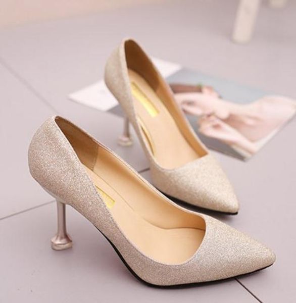 2018 women's shoes in spring and autumn with new style high-heeled fine heel pointed end @32, Black
2018 women's shoes in spring and autumn with new style high-heeled fine heel pointed end @32, Black
