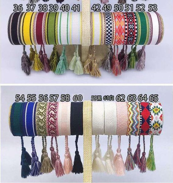 brand fashion for women cotton letter signature fabric sign logo woven bracelet bangle tassel lace-up embroidery bracelet, Black
brand fashion for women cotton letter signature fabric sign logo woven bracelet bangle tassel lace-up embroidery bracelet, Black