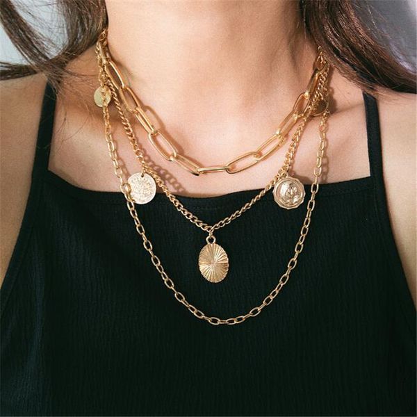 diezi retro multi-layer gold silver chain coin tassel necklace geometric letters statement choker necklaces for women jewelry, Golden;silver
diezi retro multi-layer gold silver chain coin tassel necklace geometric letters statement choker necklaces for women jewelry, Golden;silver