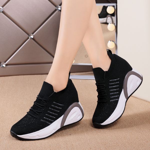 fashion ladies shoes high increase mesh black sneakers bouncy thick bottom walking outdoor comfortable white woman platform shoe
fashion ladies shoes high increase mesh black sneakers bouncy thick bottom walking outdoor comfortable white woman platform shoe