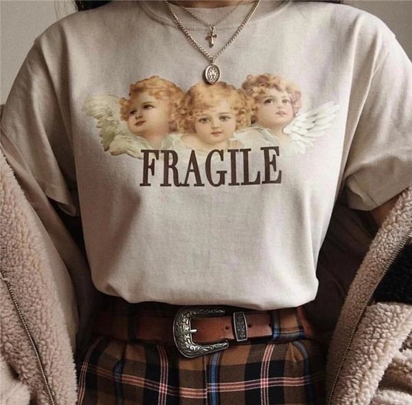 kuakuayu hjn fragile angel kiss painting women tumblr fashion cute t-shirt summer casual short sleeves printed tee, White
kuakuayu hjn fragile angel kiss painting women tumblr fashion cute t-shirt summer casual short sleeves printed tee, White