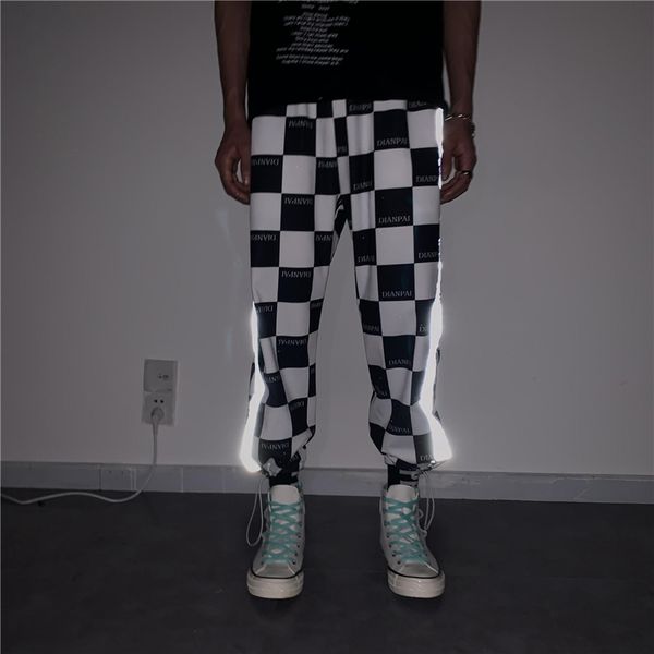 reflective streetwear pants men jogger ankle-length harem pants splice black white lattice joggers trousers men pants casual
reflective streetwear pants men jogger ankle-length harem pants splice black white lattice joggers trousers men pants casual