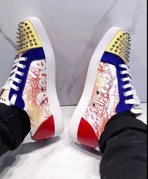 2factory wholesale flower leather spikes sneakers red bottom shoes junior low men casual flats shoes red sole ing, Black
2factory wholesale flower leather spikes sneakers red bottom shoes junior low men casual flats shoes red sole ing, Black