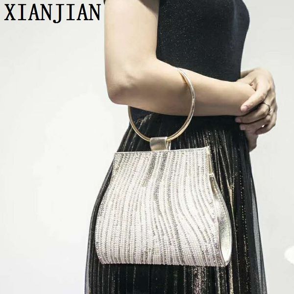 2020 xianjian famous design purse clutches chain silver pearl clutches purse night out bag with rhinestone beads (xjeb73
2020 xianjian famous design purse clutches chain silver pearl clutches purse night out bag with rhinestone beads (xjeb73