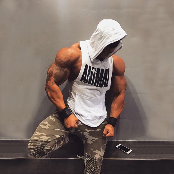 2019 new men cotton tank undershirt gyms fitness hooded vest sleeveless sport tank workout running vest men, Black;blue
2019 new men cotton tank undershirt gyms fitness hooded vest sleeveless sport tank workout running vest men, Black;blue