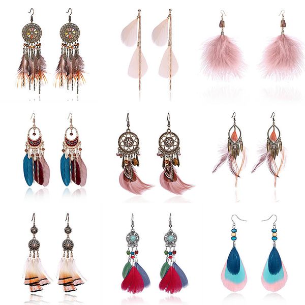 rinhoo ethnic feather tassel dangle earrings vintage bohemian leaves stars ear hook drop earrings women brincos female jewelry, Silver
rinhoo ethnic feather tassel dangle earrings vintage bohemian leaves stars ear hook drop earrings women brincos female jewelry, Silver