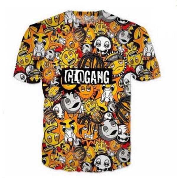 summer style men/women short sleeve t-shirt classic cute cartoon glo gang 3d digital print t-shirts for tees shirts loose casual tees, White;black
summer style men/women short sleeve t-shirt classic cute cartoon glo gang 3d digital print t-shirts for tees shirts loose casual tees, White;black