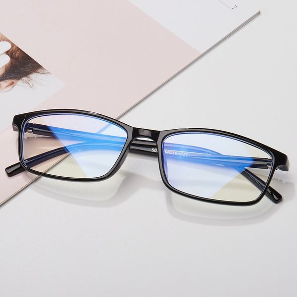 мода женщины глаз очки кадр мужчины оптический glasse кадр ретро близорукость оптические рамки компьютерные очки прозрачные очки, Black