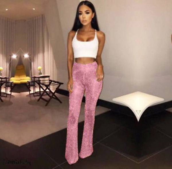 women shiny flare pant glitter sequins disco trousers drawstring club party evening slim fit pants new, Black;white
women shiny flare pant glitter sequins disco trousers drawstring club party evening slim fit pants new, Black;white
