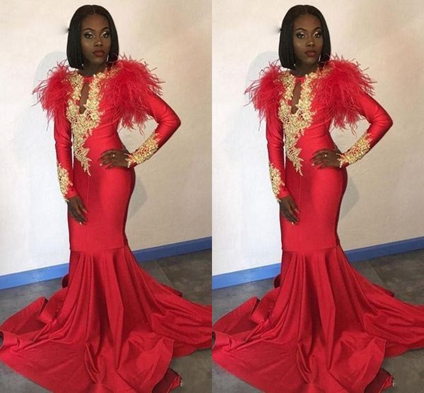 red feather gold lace prom special occasion dresses with long sleeves lace beaded evening formal pageant dress gown plus size, Black
red feather gold lace prom special occasion dresses with long sleeves lace beaded evening formal pageant dress gown plus size, Black