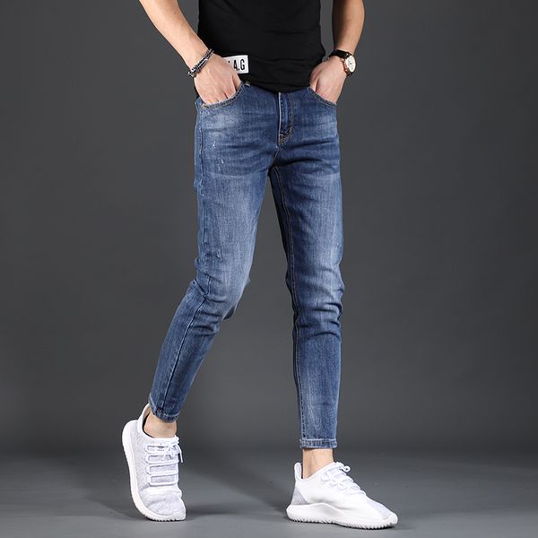 men's jeans ankle-length pants summer thin slim fit stretch denim fashion blue jean
men's jeans ankle-length pants summer thin slim fit stretch denim fashion blue jean