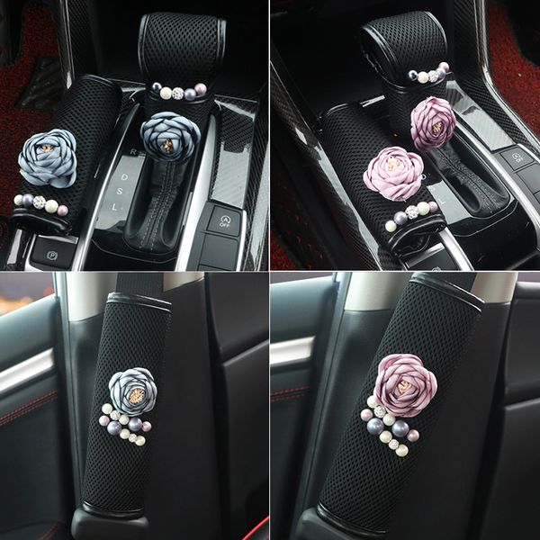pearl flower rhinestone handbrake cover gear shifter covers car seat belt covers summer car interior accessories women
pearl flower rhinestone handbrake cover gear shifter covers car seat belt covers summer car interior accessories women