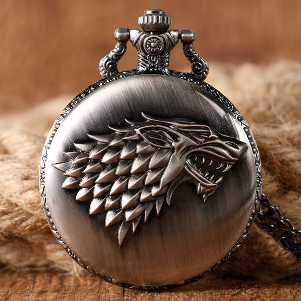 dire wolf winter is coming crest of stark house quartz pocket watch men women necklace chain father's day gifts, Slivery;golden
dire wolf winter is coming crest of stark house quartz pocket watch men women necklace chain father's day gifts, Slivery;golden
