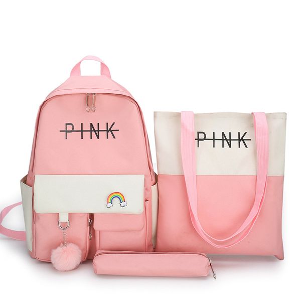 2020 4pcs/set canvas school bags for teenager girls students larger capacity women school travel lapbackpack female book bag
2020 4pcs/set canvas school bags for teenager girls students larger capacity women school travel lapbackpack female book bag