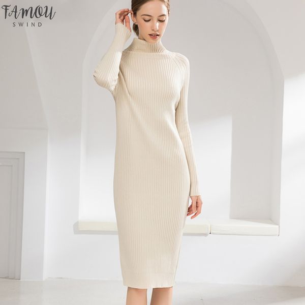 new 2020 women long dresses spring autumn turtleneck casual straight ladies knitting pullover elegant fashion dr4654, Black;gray
new 2020 women long dresses spring autumn turtleneck casual straight ladies knitting pullover elegant fashion dr4654, Black;gray
