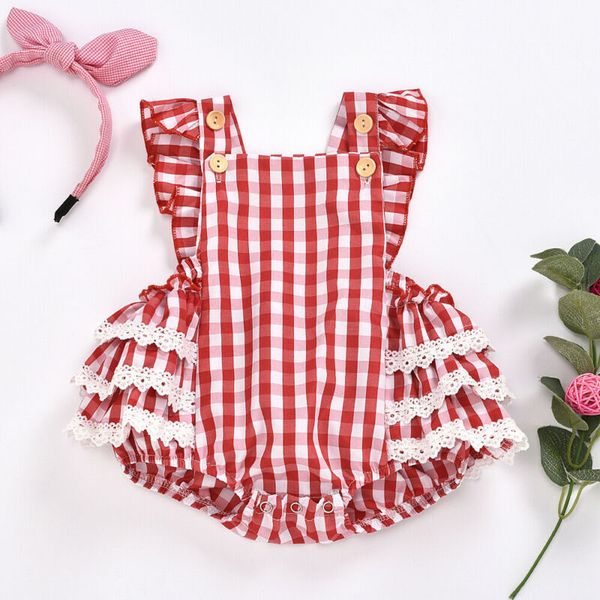one-piece newborn baby girl outfits sleeveless red plaid romper lace bodysuit uk, Blue
one-piece newborn baby girl outfits sleeveless red plaid romper lace bodysuit uk, Blue