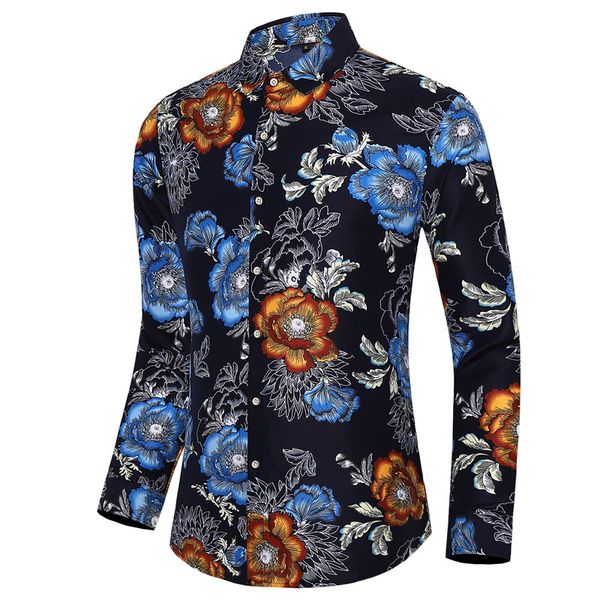 e-baihui 2021 european and american men's long-sleeved shirts plus size casual slim-fit jackets printed floral shirts for men 404, White;black
e-baihui 2021 european and american men's long-sleeved shirts plus size casual slim-fit jackets printed floral shirts for men 404, White;black