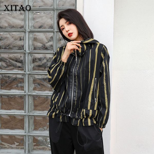 xitao vintage striped trench women hooded collar pocket patchwork 2020 spring drawstring small fresh casual style coat dmy3825, Tan;black
xitao vintage striped trench women hooded collar pocket patchwork 2020 spring drawstring small fresh casual style coat dmy3825, Tan;black