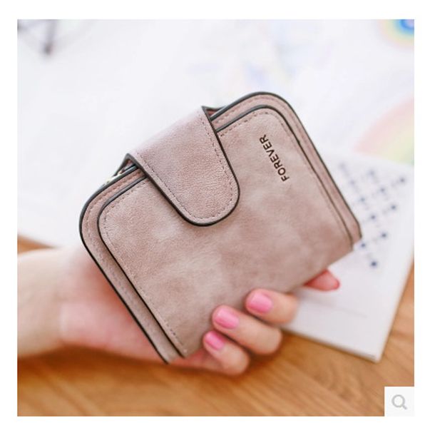 women's purse women's short vintage zip fastener multi card frosted student wallet purses, Red;black
women's purse women's short vintage zip fastener multi card frosted student wallet purses, Red;black