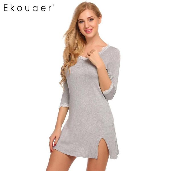 ekouaer nightgown soft cotton nightdress sleepshirts v-neck 3/4 sleeve lace trim women sleepwear mini nighties dress homewear, Black;red
ekouaer nightgown soft cotton nightdress sleepshirts v-neck 3/4 sleeve lace trim women sleepwear mini nighties dress homewear, Black;red