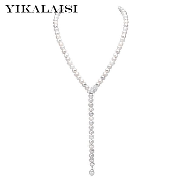 yikalaisi 925 sterling silver natural freshwater pearl leaf long necklace fashion jewelry for women 8-9mm pearl 4 colour
yikalaisi 925 sterling silver natural freshwater pearl leaf long necklace fashion jewelry for women 8-9mm pearl 4 colour