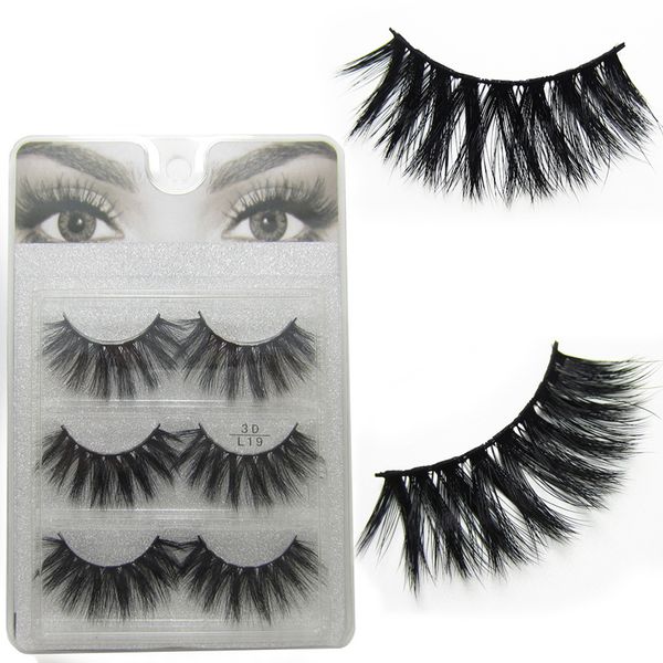 3D Mink False Lashes Cross Long Thick Natural Mink Lashes Handmade False Eyelash Eye Makeup Tools 3pairs/set LJJR909
3D Mink False Lashes Cross Long Thick Natural Mink Lashes Handmade False Eyelash Eye Makeup Tools 3pairs/set LJJR909