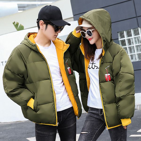 men's thick warm winter parkas jacket coat, men casual fur collar hood down jacket women overcoat windproof couple down coat, Black
men's thick warm winter parkas jacket coat, men casual fur collar hood down jacket women overcoat windproof couple down coat, Black