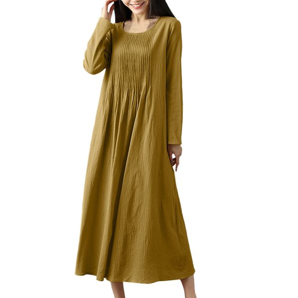 winter long dresses woman vintage solid long sleeve maxi dress women clothes 2019 elegant loose casual dress, Black;gray
winter long dresses woman vintage solid long sleeve maxi dress women clothes 2019 elegant loose casual dress, Black;gray