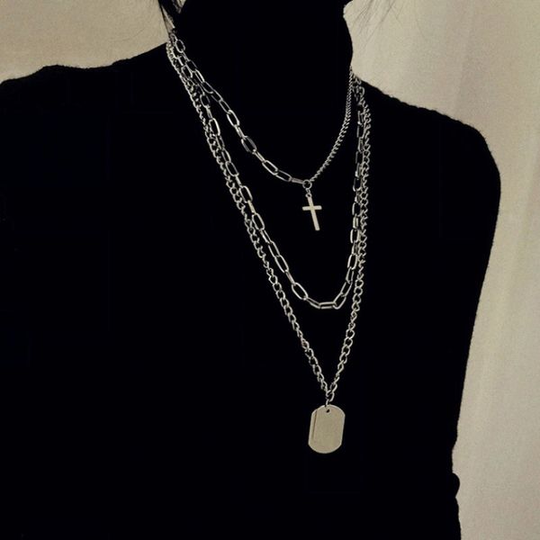 ins, japan and south korea personality street hip hop, trampoline, multi-layer cross, necklace, tag, necklace, sweater, chain, net and red, Silver
ins, japan and south korea personality street hip hop, trampoline, multi-layer cross, necklace, tag, necklace, sweater, chain, net and red, Silver