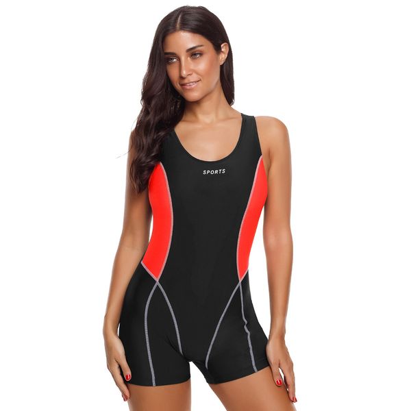 women fashion quick-drying surfing swimwear sports 1 piece shorts swimsuit bathing monokini 2019 new suit, White;black
women fashion quick-drying surfing swimwear sports 1 piece shorts swimsuit bathing monokini 2019 new suit, White;black