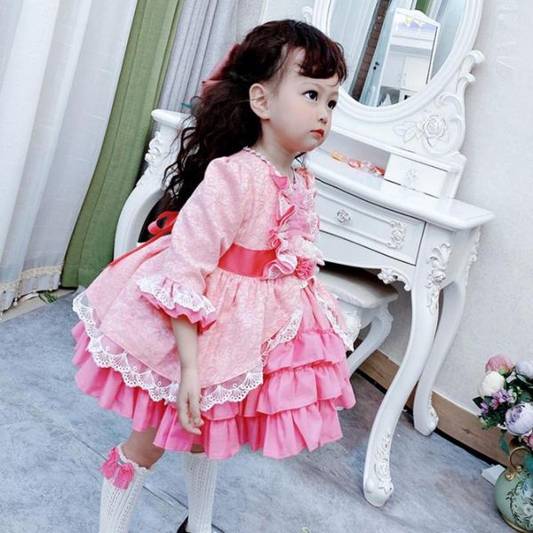 3pcs baby girl clothes spanish girls lolita princess dress lace stitching dress birthday party christening for girls y2664, Red;yellow
3pcs baby girl clothes spanish girls lolita princess dress lace stitching dress birthday party christening for girls y2664, Red;yellow