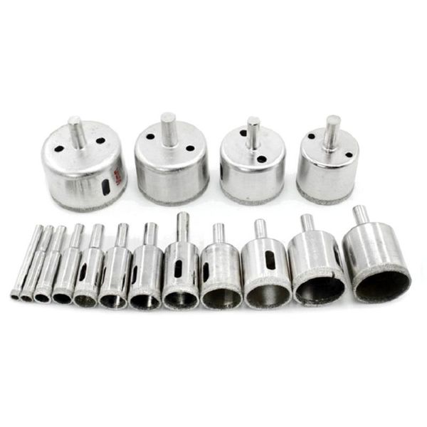 diamond coated drill bit set diamond electroplated tile marble glass ceramic hole saw drilling bits tools 8/10/11/14/15/16pcs
diamond coated drill bit set diamond electroplated tile marble glass ceramic hole saw drilling bits tools 8/10/11/14/15/16pcs