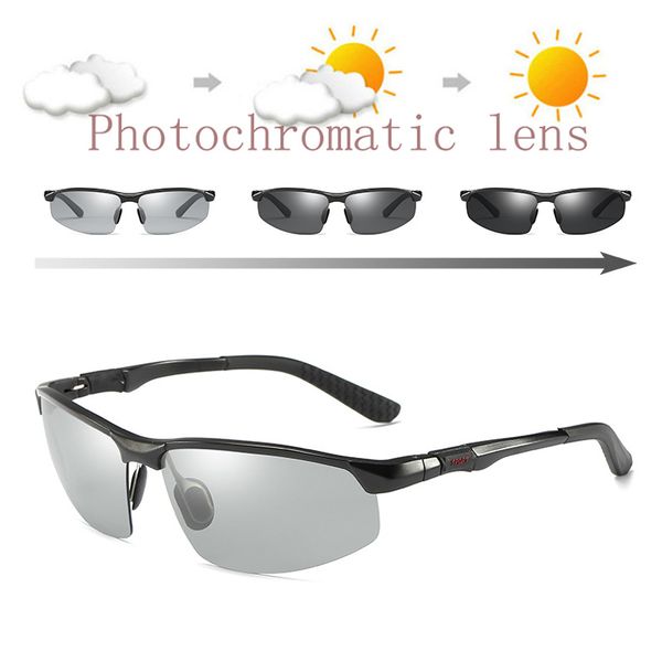 aluminium magnesium frame polarized pchromic sunglasses mens driving fishing sunglasses transition lens uv400, White;black
aluminium magnesium frame polarized pchromic sunglasses mens driving fishing sunglasses transition lens uv400, White;black