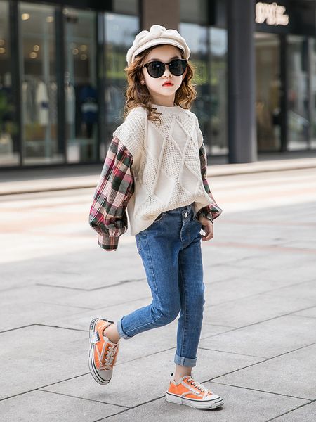 2019 girls cardigan sweater 10 12 years autumn plaid big/baby girls knitted cardigan sweaters sports toddler pull fille 8, Blue
2019 girls cardigan sweater 10 12 years autumn plaid big/baby girls knitted cardigan sweaters sports toddler pull fille 8, Blue