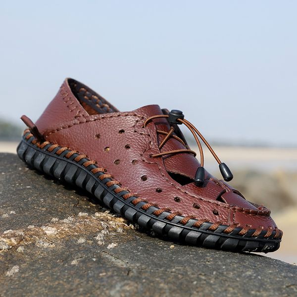 men sandals breathable summer genuine leather roman sandals male casual shoes beach flip flops men fashion outdoor shoes, Black
men sandals breathable summer genuine leather roman sandals male casual shoes beach flip flops men fashion outdoor shoes, Black