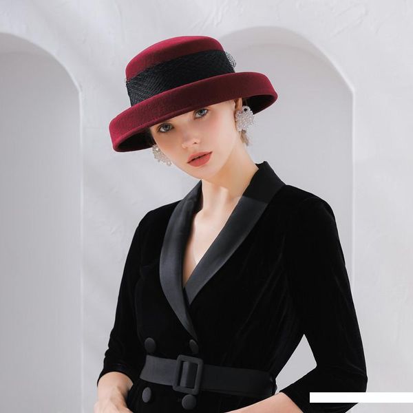 fashion vintage women fedora hat flower autumn winter keep warm bucket cap elegant ladies bowler hats d19011102, Blue;gray
fashion vintage women fedora hat flower autumn winter keep warm bucket cap elegant ladies bowler hats d19011102, Blue;gray