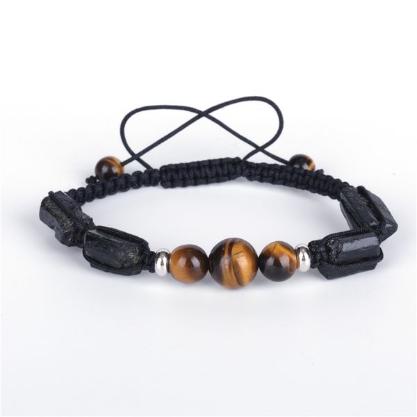 healing rough tourmaline semi precious mineral stone beads charm tiger eye adjustable macrame bracelets for women man, Golden;silver
healing rough tourmaline semi precious mineral stone beads charm tiger eye adjustable macrame bracelets for women man, Golden;silver