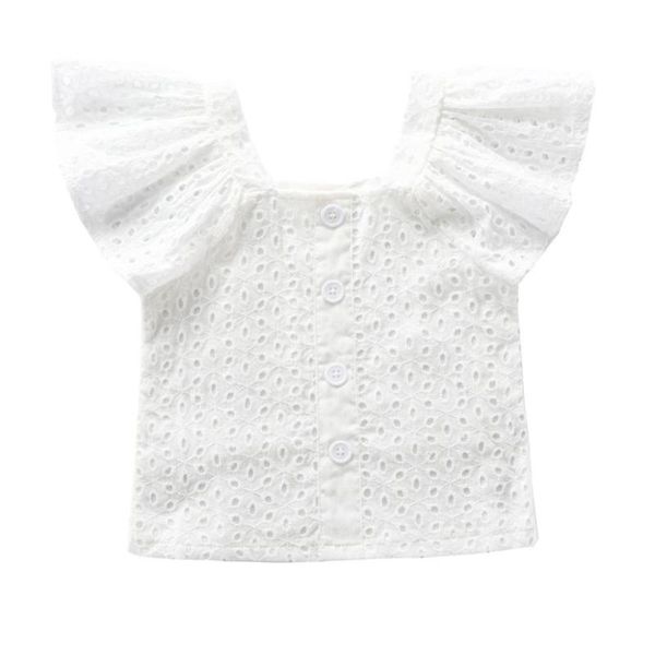 new summer casual baby kids girls white lace flare sleeve t-shirt kids single breasted blouse children's clothing, Blue
new summer casual baby kids girls white lace flare sleeve t-shirt kids single breasted blouse children's clothing, Blue