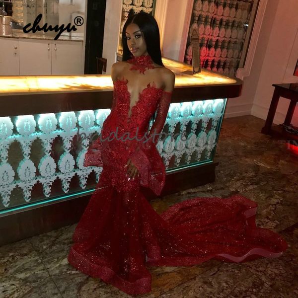 sparkly bling красный пром платья русалка блестки с длинным рукавом african вечерние платья sheer шеи sweep поезд формальное вечернее платье, Black
sparkly bling красный пром платья русалка блестки с длинным рукавом african вечерние платья sheer шеи sweep поезд формальное вечернее платье, Black